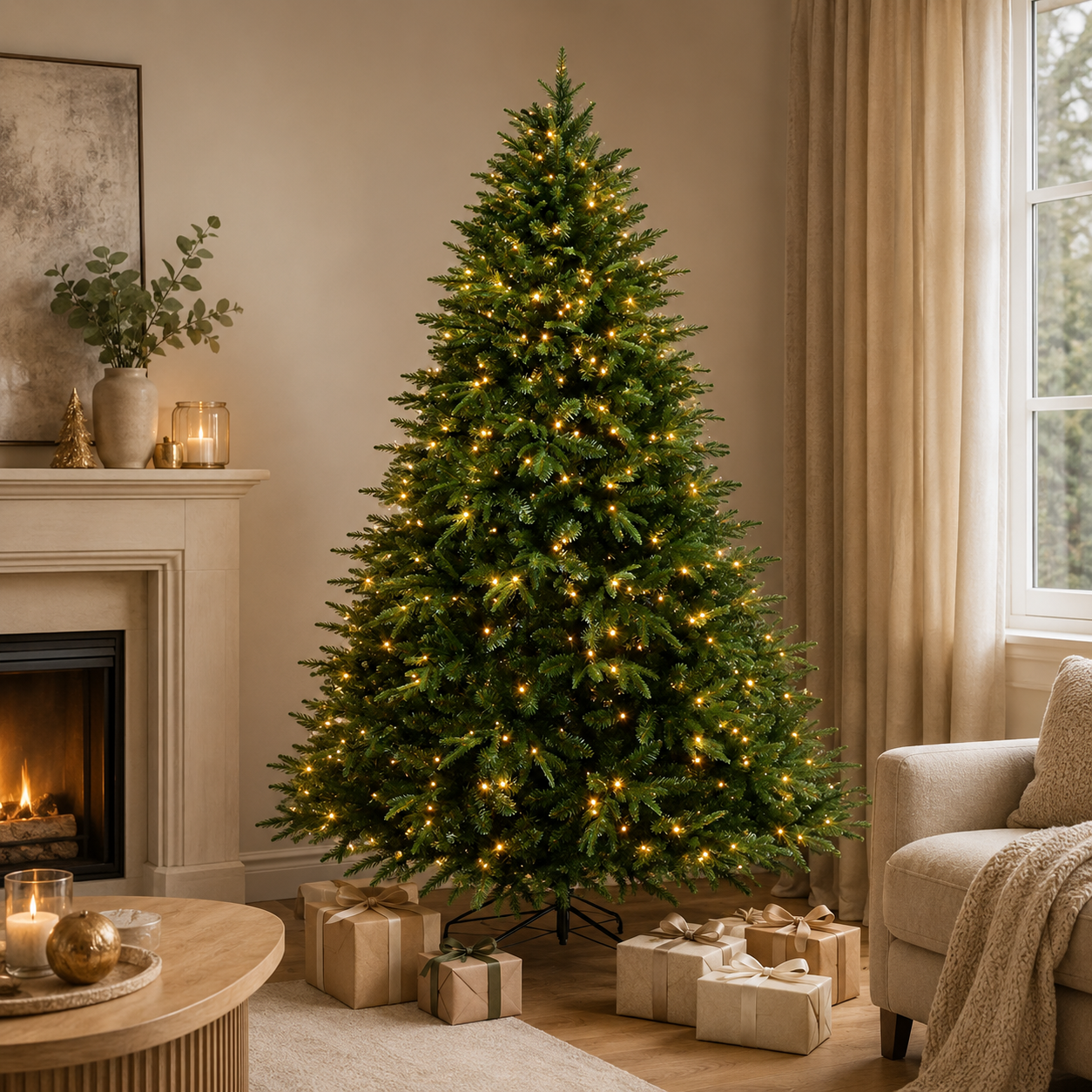 Pinevere™ Realistic Pre-Lit Christmas Tree